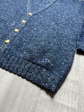 Cardigan Vintage Kappa Blu Taglia L