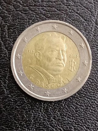 Moneda 2 Euros G. Pascoli 2012