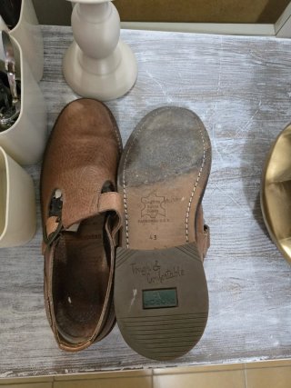 Zapatos de cuero marrón talla 43