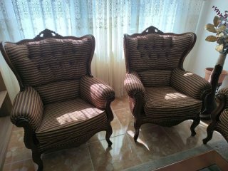 Set Divano 3 Posti e 2 Poltrone Classiche