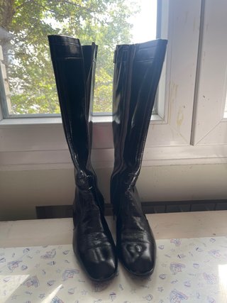 Botas Altas de Piel Negras