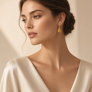 Pendientes Exclusivos Sunshine Citrino | Plata