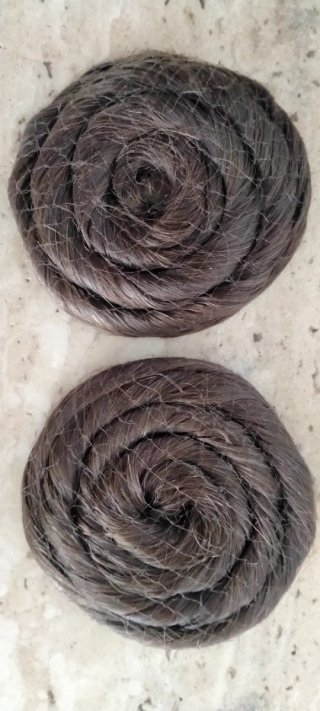 2 Rodetes de Fallera Infantiles Pelo Natural