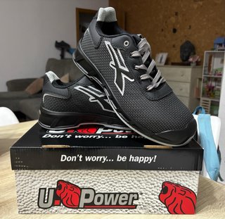 Zapatos de seguridad U-Power negros y grises