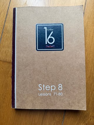 Libro de texto Step 8 (Lessons 71-80) de Number 16