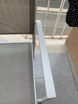Set de 4 Sillas de Terraza de Aluminio