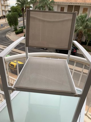 Set de 4 Sillas de Terraza de Aluminio
