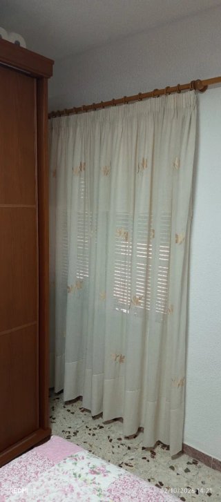 Cortinas Beige con Estampado