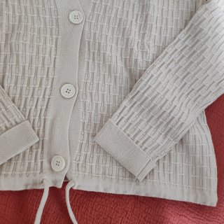 Cárdigan con gorro Shein Beige