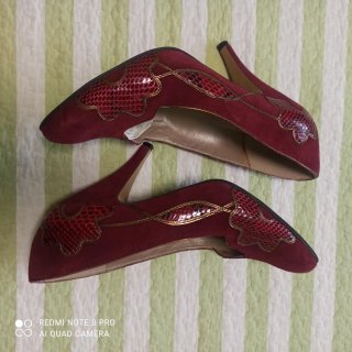 Zapatos de Salón burdeos.