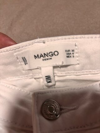Pantalones Mango Blancos Talla 36