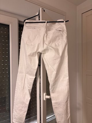 Pantalones Mango Blancos Talla 36