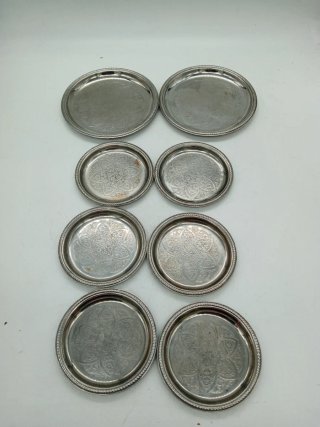 Sottobicchieri vintage Alessi acciaio inox