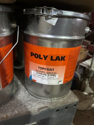 Topcoat POLY LAK ISO/NPG Airless RAL 9010 5kg