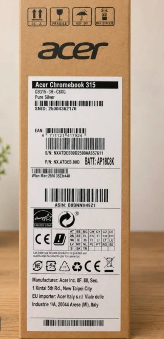 Acer Chromebook Portátil Gris/Plata