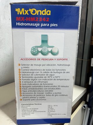 Hidromasaje para pies Mx Onda MX-HM2342