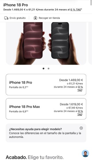IPHONE 18 PRO 256GB//NUEVO!!//GARANTÍA!!CAMBIO!!!