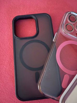 Fundas iPhone MagSafe Negro y Rosa