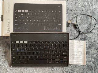 Teclado Bluetooth SilverHT Universal Negro