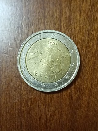Moneta da 2 Euro Estonia 2023 500000 tiratura.