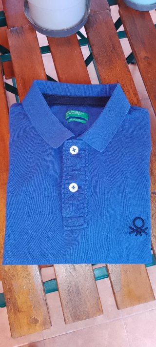 Polo Benetton Azul Talla M