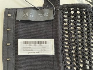 Top corsetero Zara Negro Talla S