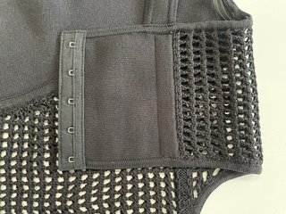 Top corsetero Zara Negro Talla S