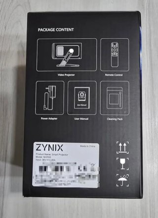 Proyector Zynix NIX500 Mini.  Nuevo.