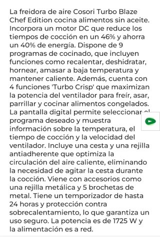 Freidora de aire Cosori