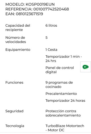 Freidora de aire Cosori