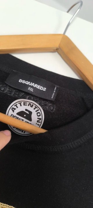 RUN DAN Sudadera Negra XXL Lentejuelas Icon hombre