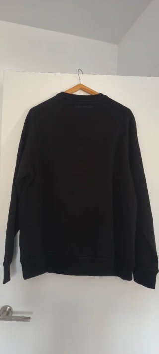 RUN DAN Sudadera Negra XXL Lentejuelas Icon hombre