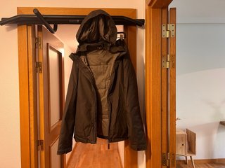 Abrigo de invierno Quechua marrón L