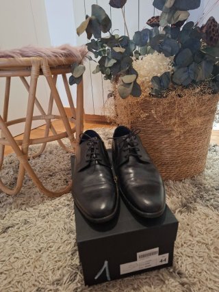 Zapatos de vestir de piel negros Talla 44