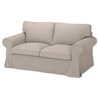 2 x Fodere Totebo beige per divano a 2 posti Ektorp