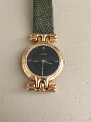 Orologio Capital dorato con cinturino verde