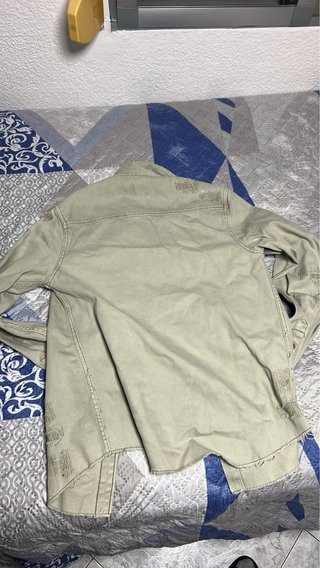 Chaqueta Zara Beige Desgastada