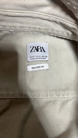 Chaqueta Zara Beige Desgastada
