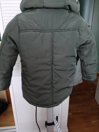 Parka niño verde