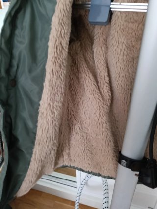 Parka niño verde