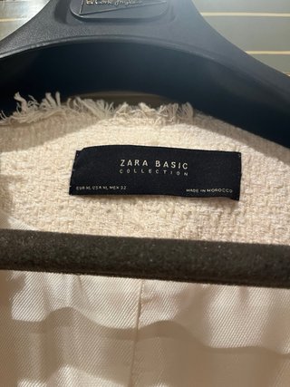 Zara Chaquetón Blanco