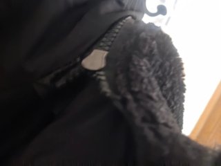Abrigo negro mujer