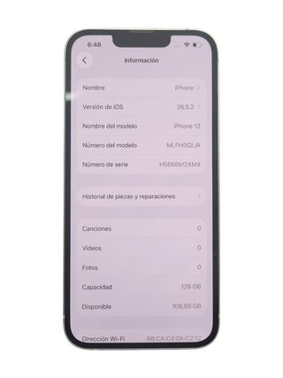 iPhone 13 128GB Plata Doble SIM