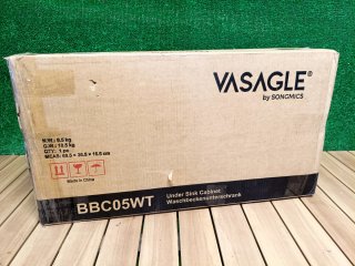 VASAGLE Mueble de Lavabo, 2 Puertas de Persiana