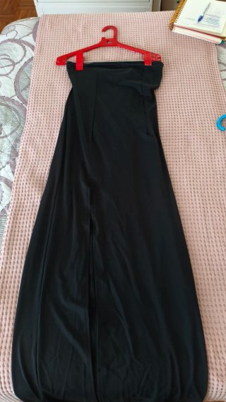 Vestido Palabra de Honor Negro