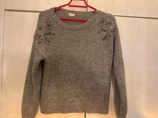 Jersey gris adornado talla S