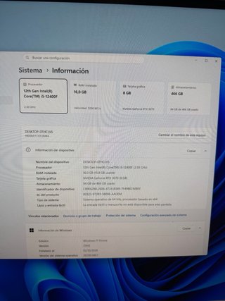 PC i5 12400 | RTX 3070