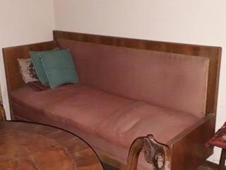 Divano sommier vintage in legno