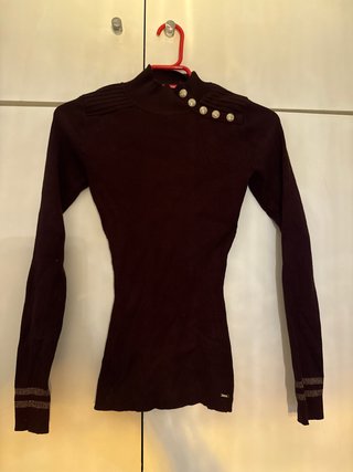 Jersey Morgan cuello alto botones talla XS