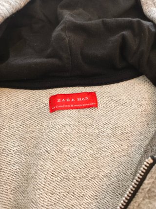 Sudadera Zara Gris Talla S